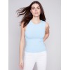 Sleeveless Super Stretch Top - Sky Sleeveless Super Stretch Top - Sky
