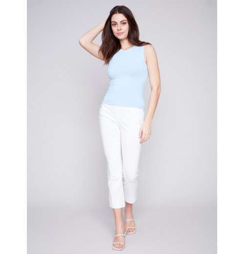 Sleeveless Super Stretch Top - Sky Sleeveless Super Stretch Top - Sky