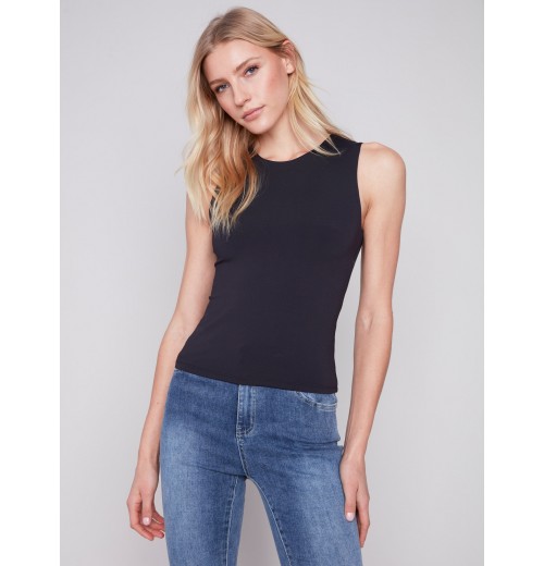 Sleeveless Super Stretch Top - Black Sleeveless Super Stretch Top - Black