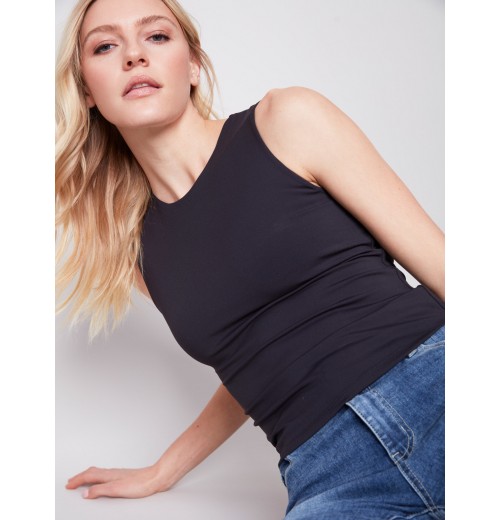 Sleeveless Super Stretch Top - Black Sleeveless Super Stretch Top - Black