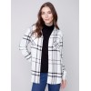 Soft Plaid Button-Down Shirt - Ecru Soft Plaid Button-Down Shirt - Ecru