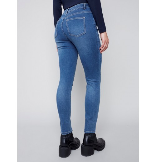 Soft Stretch Skinny Jeans - Medium Blue Soft Stretch Skinny Jeans - Medium Blue