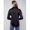 Solid Gutsy Satin Shirt - Black Solid Gutsy Satin Shirt - Black