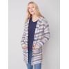 Space Dye Cardigan with Hood - Spruce Space Dye Cardigan with Hood - Spruce