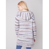 Space Dye Cardigan with Hood - Spruce Space Dye Cardigan with Hood - Spruce