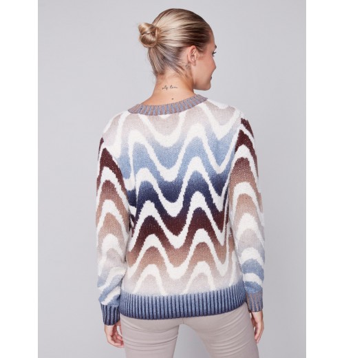 Space Dye Knit Sweater - Denim Space Dye Knit Sweater - Denim