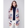 Space Dye Long Knit Cardigan - Amethyst Space Dye Long Knit Cardigan - Amethyst