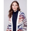 Space Dye Long Knit Cardigan - Amethyst Space Dye Long Knit Cardigan - Amethyst