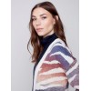 Space Dye Long Knit Cardigan - Amethyst Space Dye Long Knit Cardigan - Amethyst