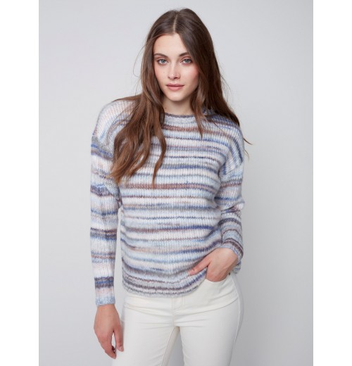 Space Dye Pull-Over Sweater - Spruce Space Dye Pull-Over Sweater - Spruce