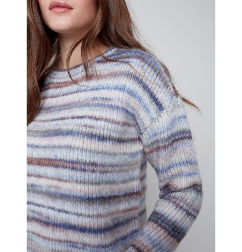 Space Dye Pull-Over Sweater - Spruce Space Dye Pull-Over Sweater - Spruce