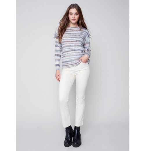 Space Dye Pull-Over Sweater - Spruce Space Dye Pull-Over Sweater - Spruce
