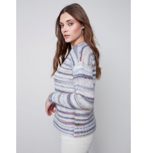 Space Dye Pull-Over Sweater - Spruce Space Dye Pull-Over Sweater - Spruce