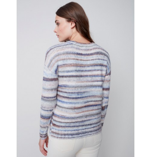 Space Dye Pull-Over Sweater - Spruce Space Dye Pull-Over Sweater - Spruce