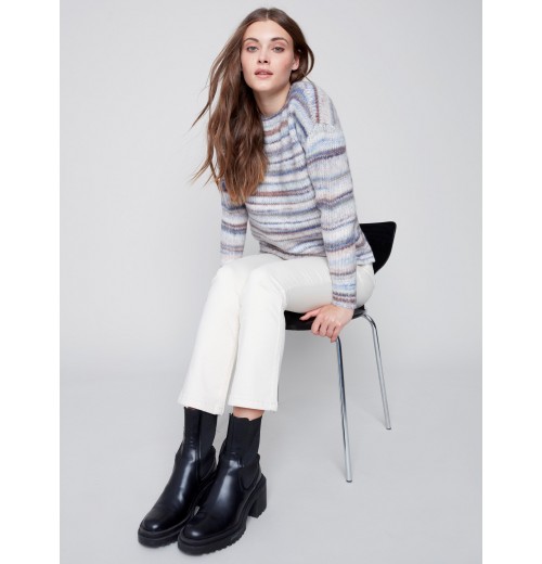 Space Dye Pull-Over Sweater - Spruce Space Dye Pull-Over Sweater - Spruce