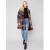 Straight Cut Bouclé Knit Coat - Gold Straight Cut Bouclé Knit Coat - Gold