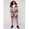 Straight Cut Bouclé Knit Coat - Powder Straight Cut Bouclé Knit Coat - Powder