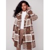 Straight Cut Bouclé Knit Coat - Powder Straight Cut Bouclé Knit Coat - Powder