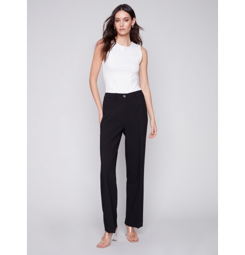 Straight Leg Pants - Black Straight Leg Pants - Black