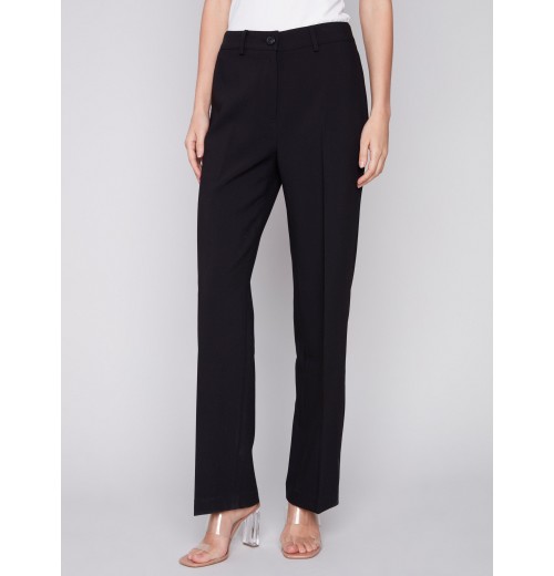 Straight Leg Pants - Black Straight Leg Pants - Black