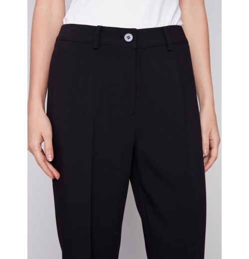 Straight Leg Pants - Black Straight Leg Pants - Black