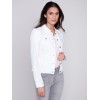 Stretch Denim Jacket - White Stretch Denim Jacket - White