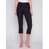 Stretch Pull-On Capri Pants - Navy Stretch Pull-On Capri Pants - Navy