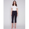 Stretch Pull-On Capri Pants - Navy Stretch Pull-On Capri Pants - Navy