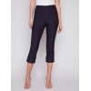 Stretch Pull-On Capri Pants - Navy Stretch Pull-On Capri Pants - Navy