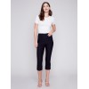 Stretch Pull-On Capri Pants - Black Stretch Pull-On Capri Pants - Black