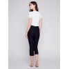 Stretch Pull-On Capri Pants - Black Stretch Pull-On Capri Pants - Black