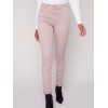 Stretchy Twill Pants with Tulip Hem - Powder Stretchy Twill Pants with Tulip Hem - Powder