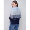 Striped Net Stitch Sweater - Indigo Striped Net Stitch Sweater - Indigo