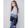 Striped Net Stitch Sweater - Indigo Striped Net Stitch Sweater - Indigo