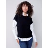 Sweater Vest with Smiley Detail - Smiley Sweater Vest with Smiley Detail - Smiley