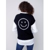 Sweater Vest with Smiley Detail - Smiley Sweater Vest with Smiley Detail - Smiley