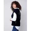 Sweater Vest with Smiley Detail - Smiley Sweater Vest with Smiley Detail - Smiley