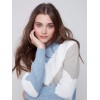Sweater with Chevron Stripes - Snowflake Sweater with Chevron Stripes - Snowflake