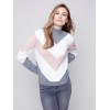 Sweater with Chevron Stripes - Powder Sweater with Chevron Stripes - Powder