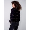 Sweater with Embroidered Hearts - Black Sweater with Embroidered Hearts - Black