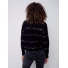 Sweater with Embroidered Hearts - Black Sweater with Embroidered Hearts - Black