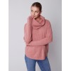 Sweater with Removable Scarf - Cinnamon Sweater with Removable Scarf - Cinnamon