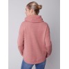Sweater with Removable Scarf - Cinnamon Sweater with Removable Scarf - Cinnamon