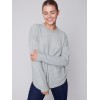 Sweater with Removable Scarf - Spruce Sweater with Removable Scarf - Spruce