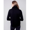 Sweater with Removable Scarf - Black Sweater with Removable Scarf - Black