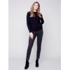 Sweater with Removable Scarf - Black Sweater with Removable Scarf - Black