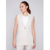Tailored Blazer Vest - Beige Tailored Blazer Vest - Beige