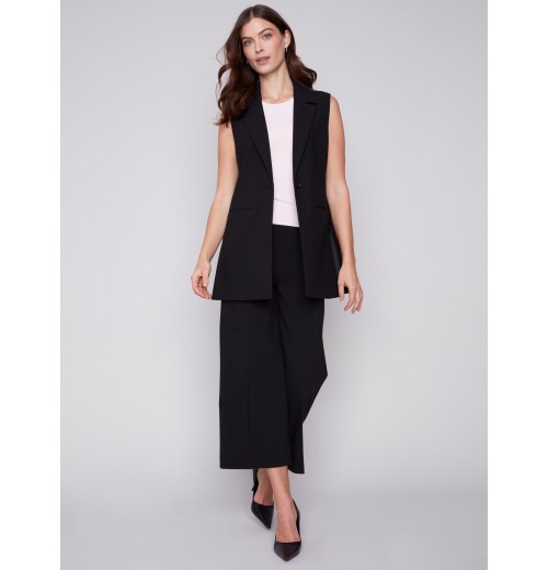 Tailored Blazer Vest - Black Tailored Blazer Vest - Black