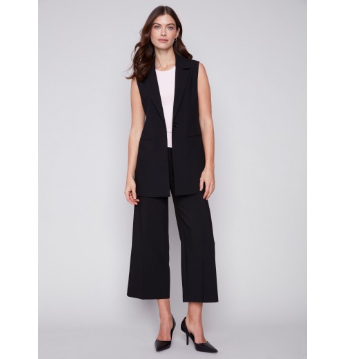 Tailored Blazer Vest - Black Tailored Blazer Vest - Black