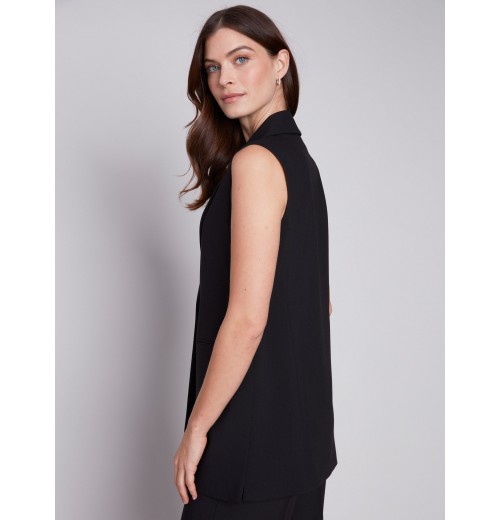 Tailored Blazer Vest - Black Tailored Blazer Vest - Black